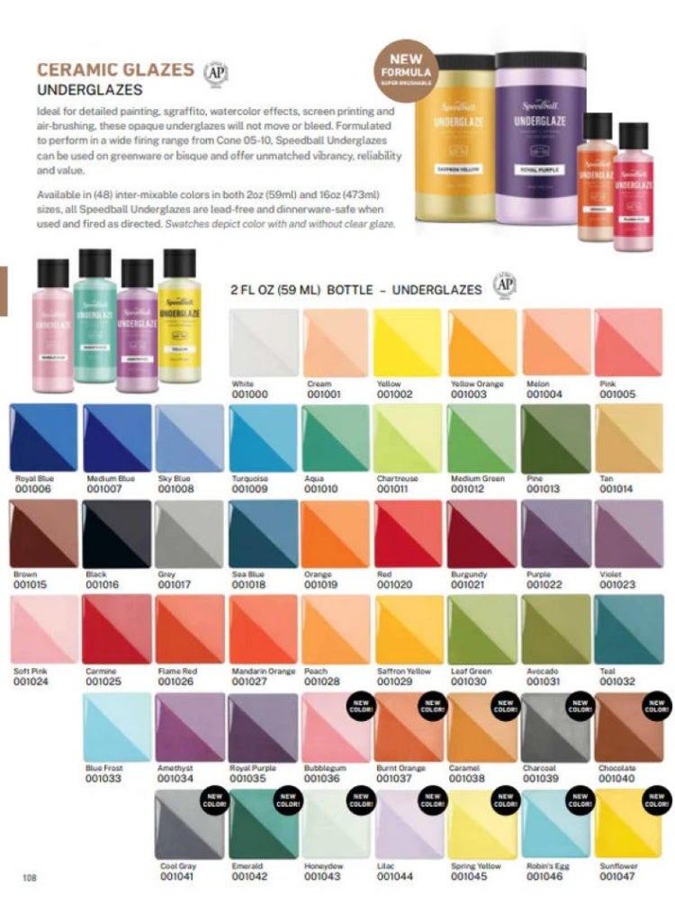 Speedball Ceramic Underglaze Teal 59.1 ML