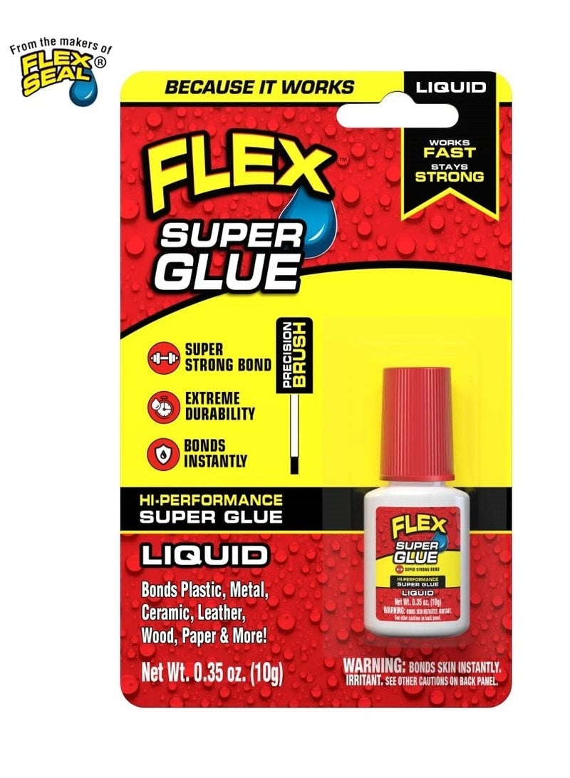 Flex Seal Super Glue Liquid Brush On - 10 Gram