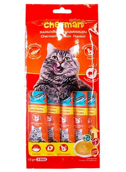 Cherman Creamy Salmon Cat Treats 12G X 5