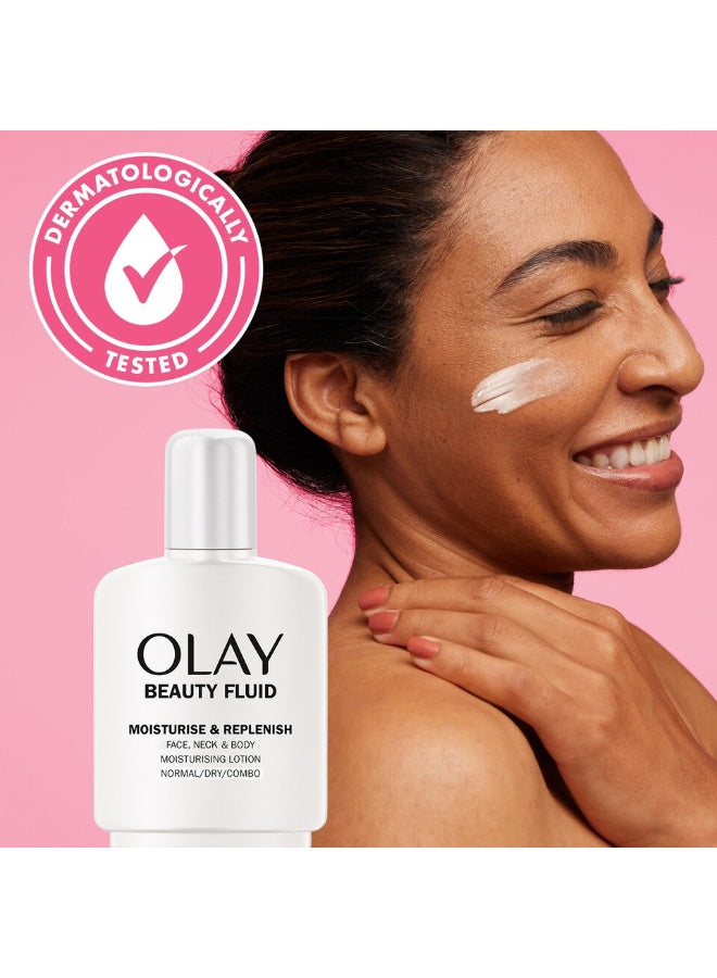 beauty fluid, beauty fluid face, cool dry, dermatologically tested, face neck, face neck moisturising, fluid face, fluid face neck, moisturising lotion, multi purpose, neck moisturising, neck moisturising lotion, olay, skincare, yet long