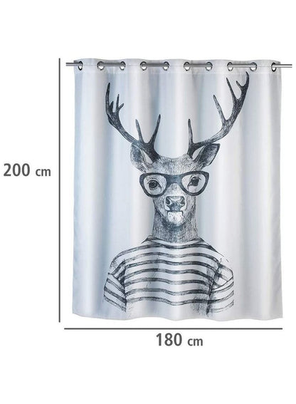 Wenko Shower Curtain Mr.Deer Flex 180 x 200cm
