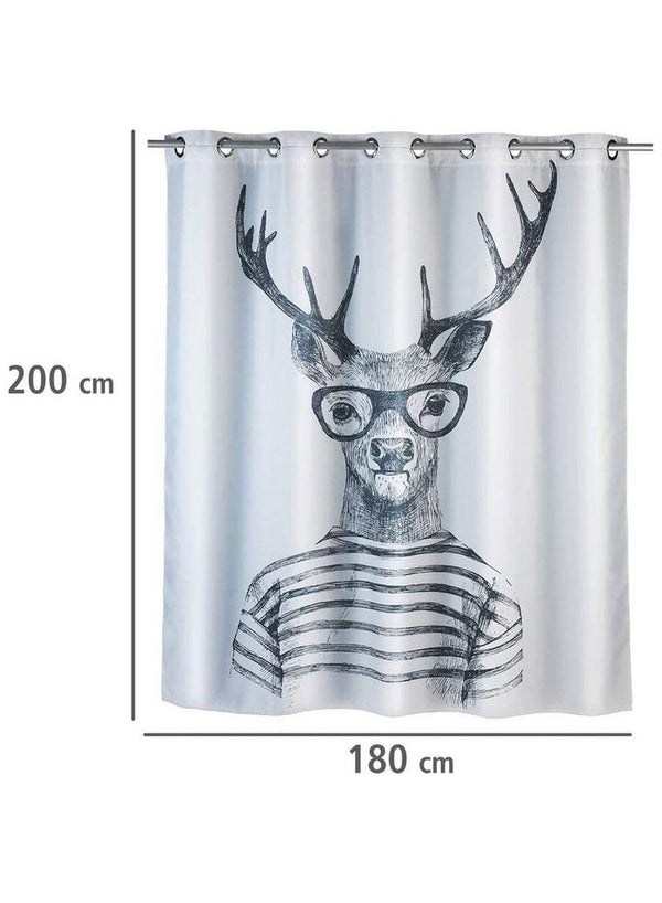 Wenko Shower Curtain Mr.Deer Flex 180 x 200cm
