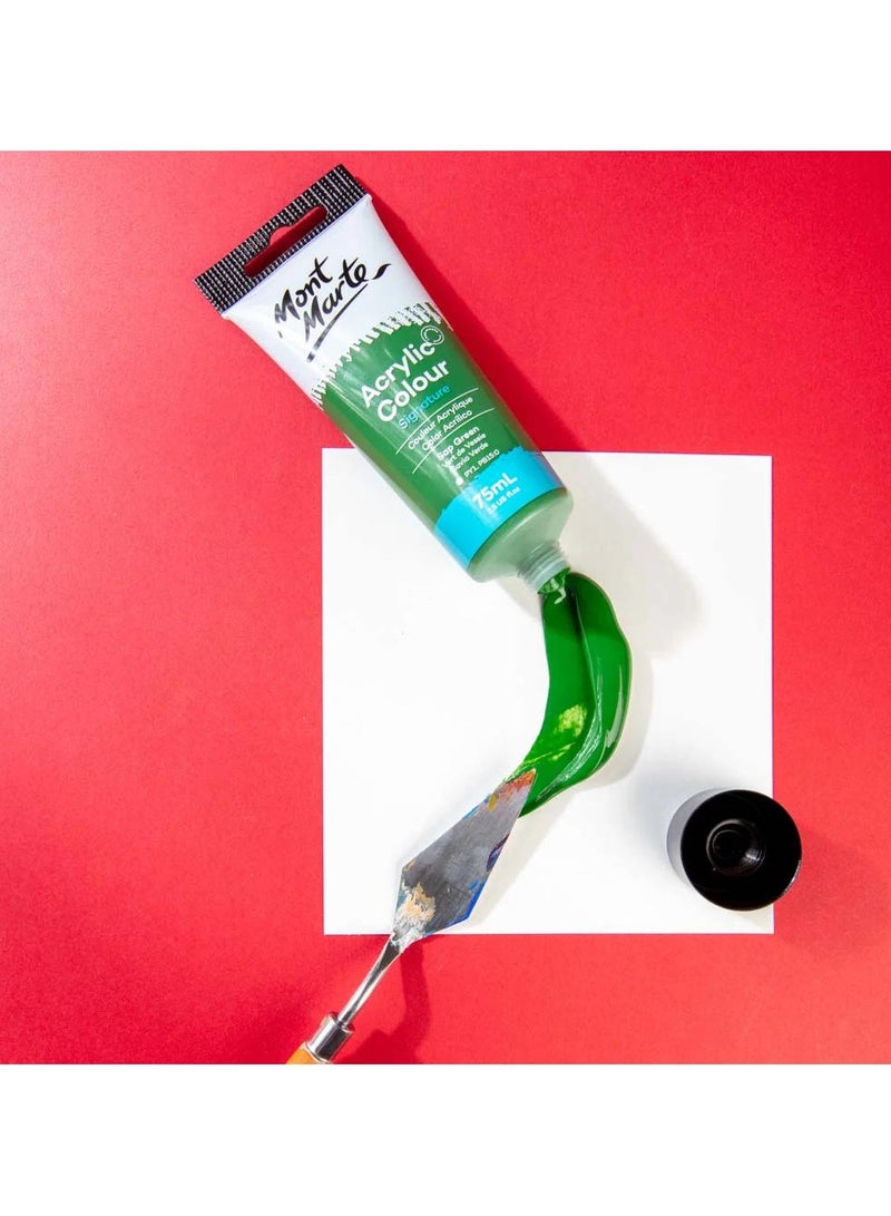 Mont Marte Acrylic Paint Sap Green 75ML Tube