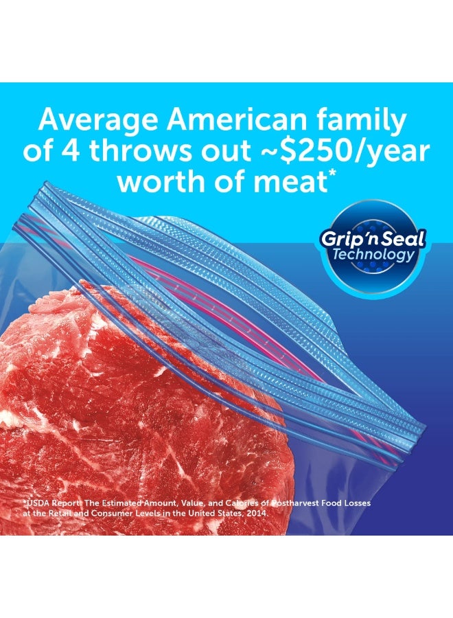 Ziploc Freezer Quart Bags with Grip 'N Seal Technology