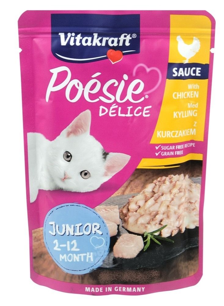 Vitakraft Chicken Deli Sauce Cat Food 85g