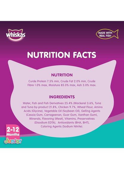 Whiskas Junior Tuna in Jelly Wet Kitten Food