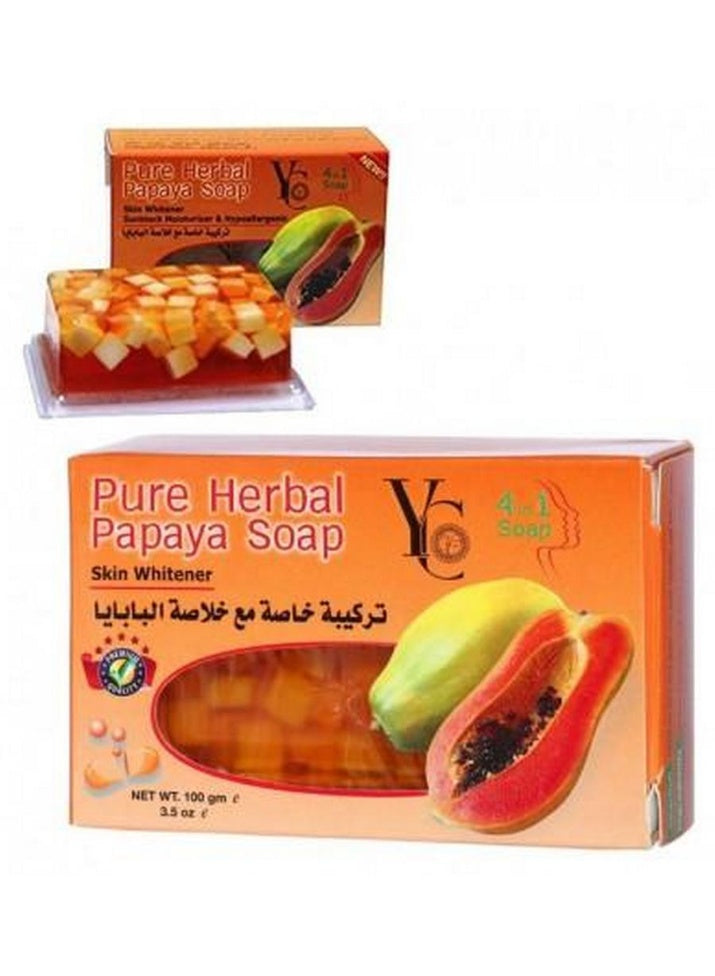 dry oily, herbal papaya, herbal papaya soap, hypoallergenic, one care, one soap, papaya soap, plant based, pure herbal, pure herbal papaya, sensitive skin, skin sun, skincare, soap net, yc