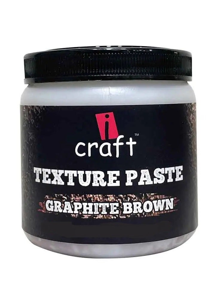 ICraft Texture Paste Graphite Brown 250 G