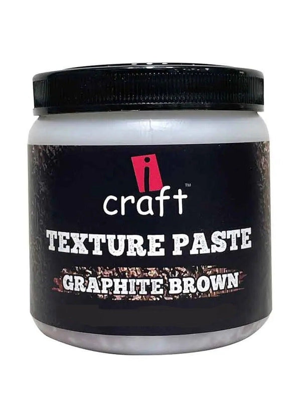 ICraft Texture Paste Graphite Brown 250 G
