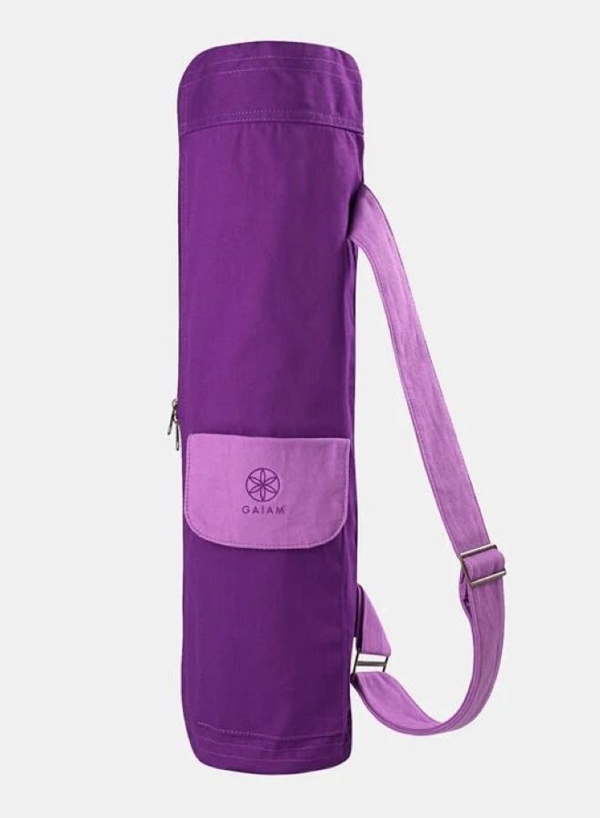 Gaiam Sparkling Grape Yoga Mat Bag