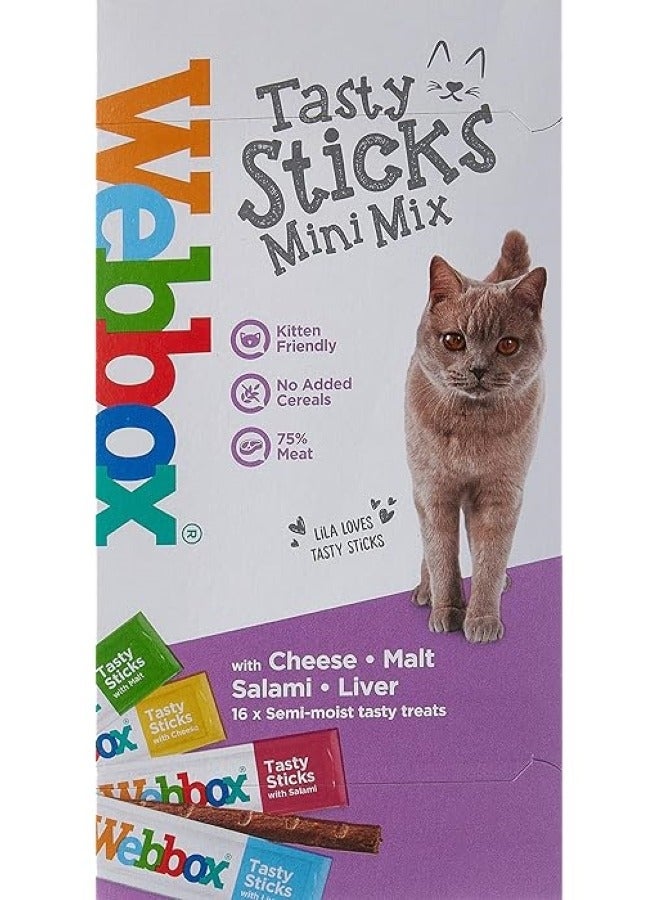Webbox Tasty Sticks Mini Mix With Cheese - 30g