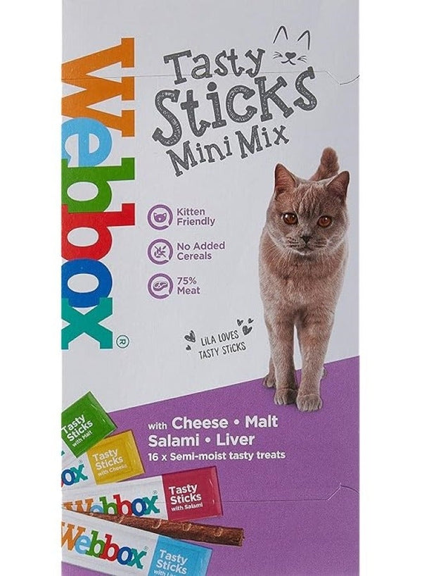 Webbox Tasty Sticks Mini Mix With Cheese - 30g