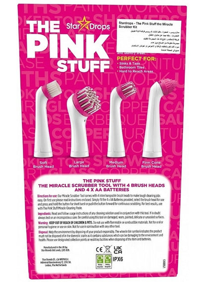 Household Cleaning Brush, Pink, Stardrops