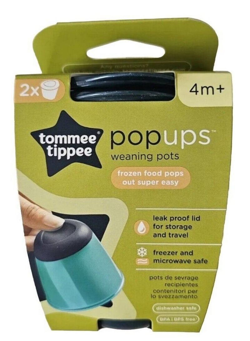 Tommee Tippee Pop Ups Weaning Pots