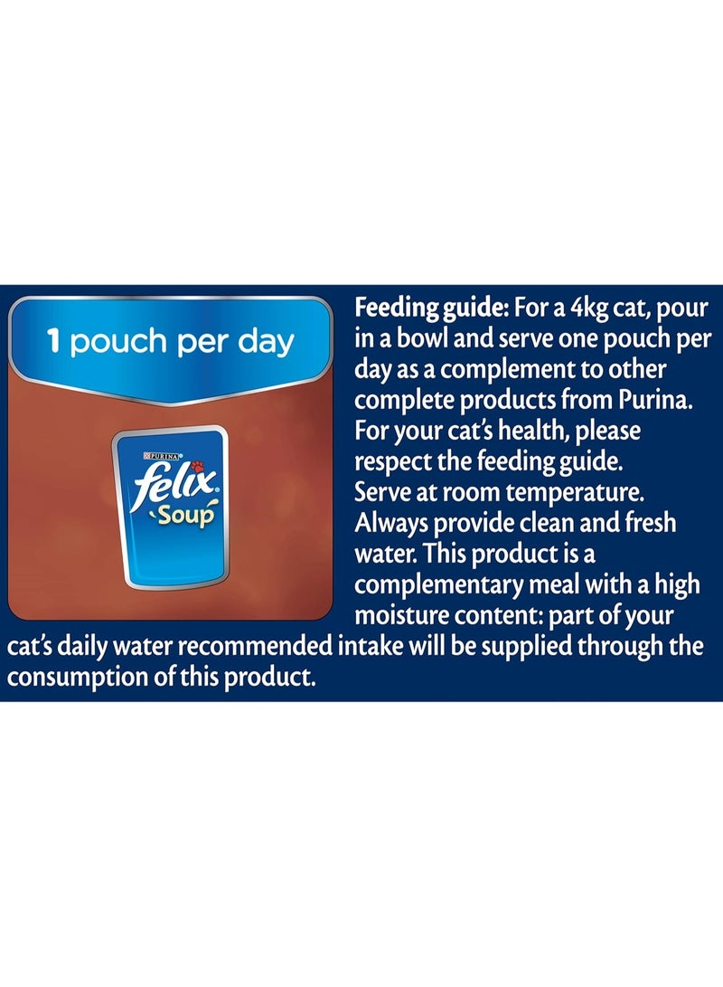 Purina Felix Soup Original with Cod Tuna and Plaice