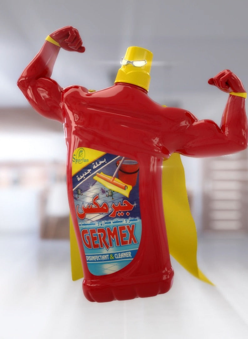 all-purpose, cold water, dilute one, disunfectant cleaner, etc germex, germex disunfectant, germex disunfectant cleaner, heavy duty, home floor, one part, one step, pine oil, sinks etc, spartan, two years