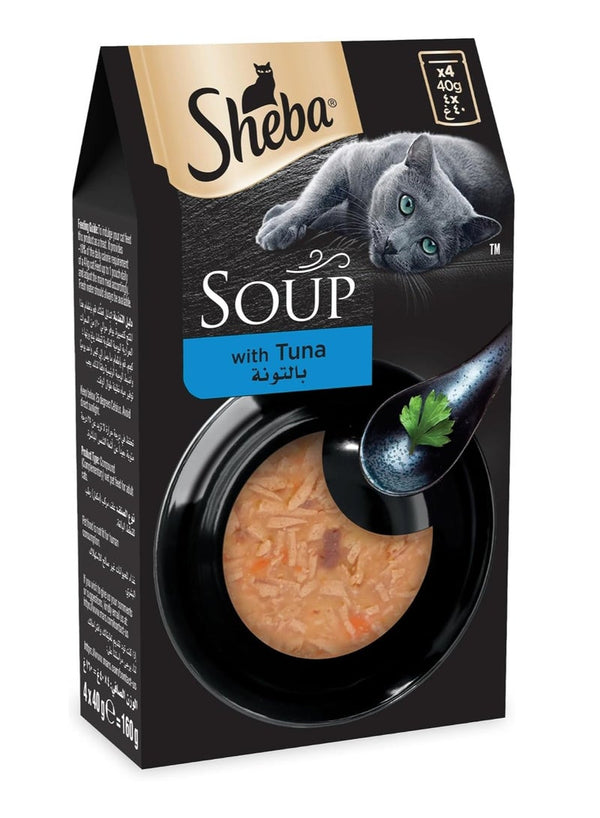 Sheba Cat Soup with Tuna - Pack of 4x40g