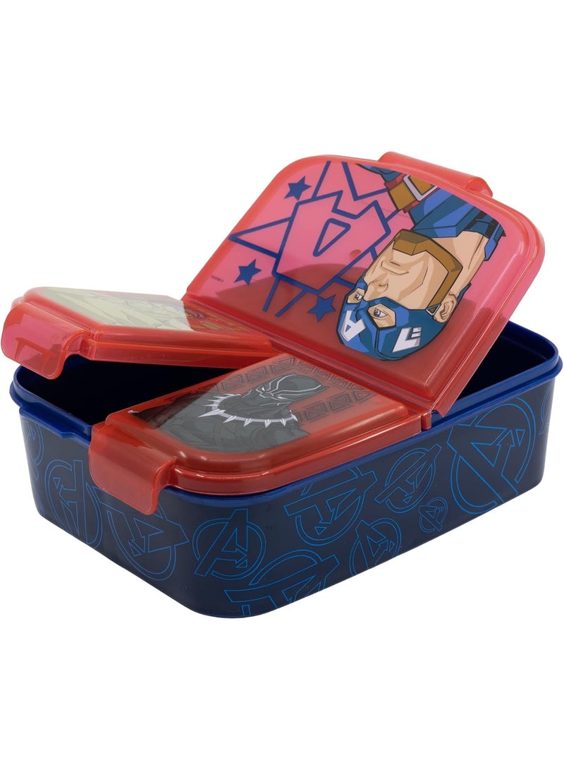 STOR Multi Compartment Sandwich Box - Avengers Design