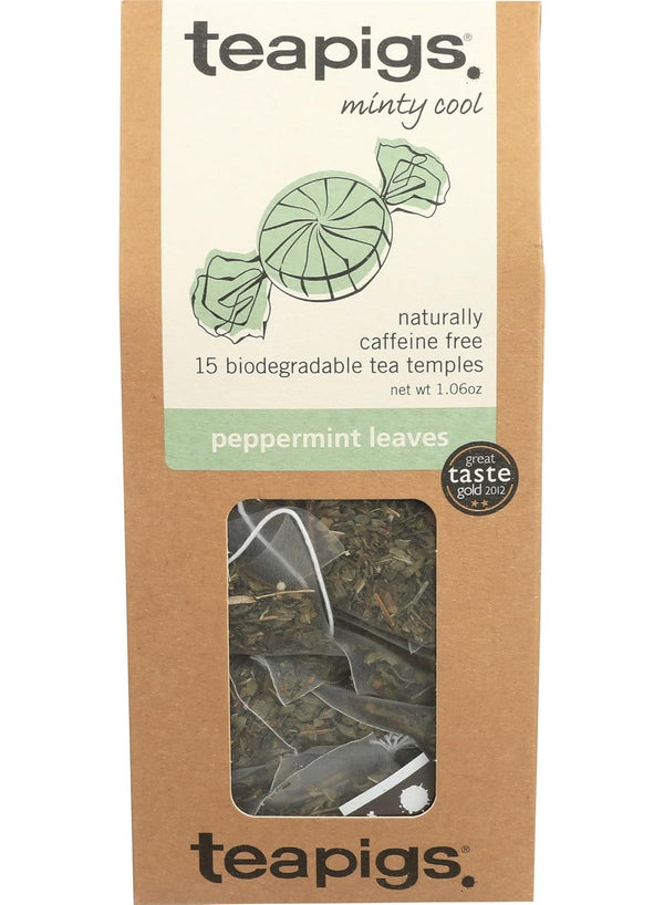 caffeine free, fresh naturally, herbal tea, herbal tea minty, leaves herbal, leaves herbal tea, minty fresh, naturally caffeine, peppermint leaves, tea minty, tea minty fresh, tea temples, tea temples 30g, teapigs, temples 30g