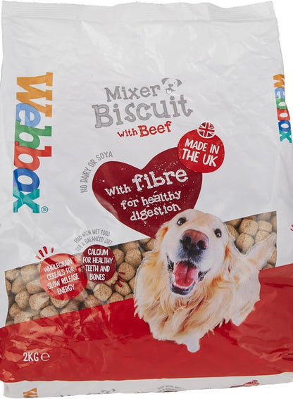Webbox Dog Mixer Biscuit Beef 2Kg