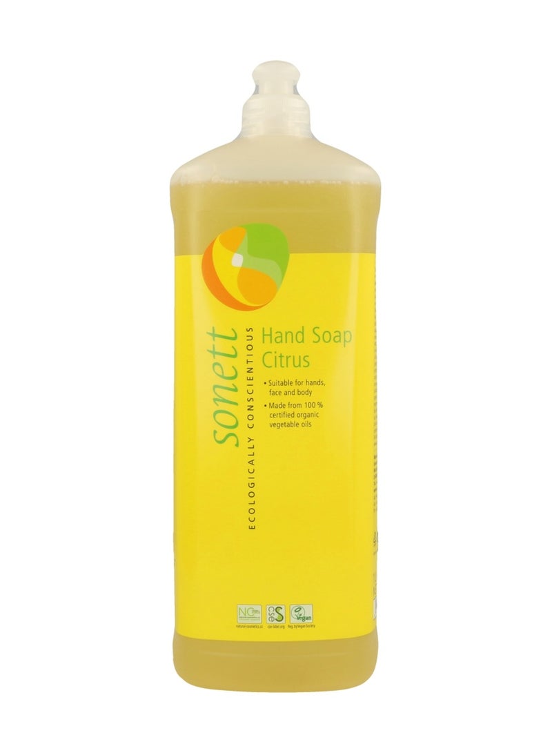 SONETT Citrus Hand Soap 1 Liter - Eco-Friendly Clean