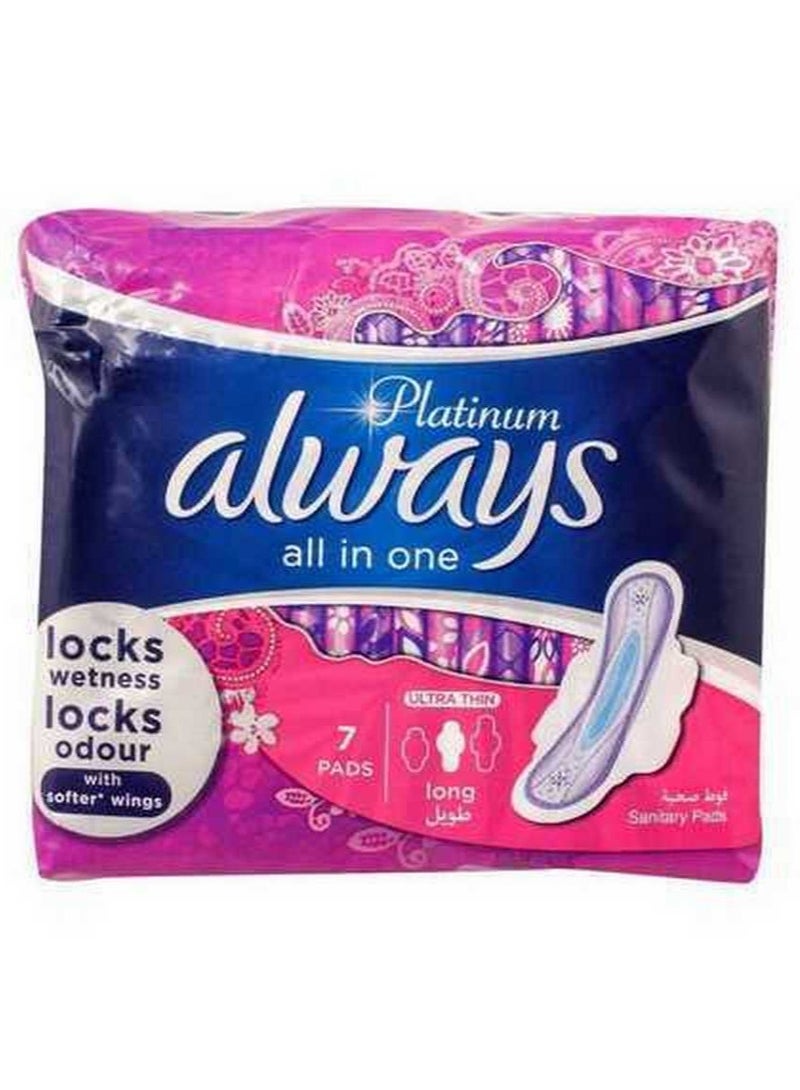 Always Platinum Ultra Thin Pads Long - 7 Pack