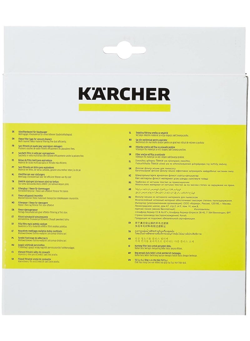 KARCHER VC2 Fleece Filter Bags Pack