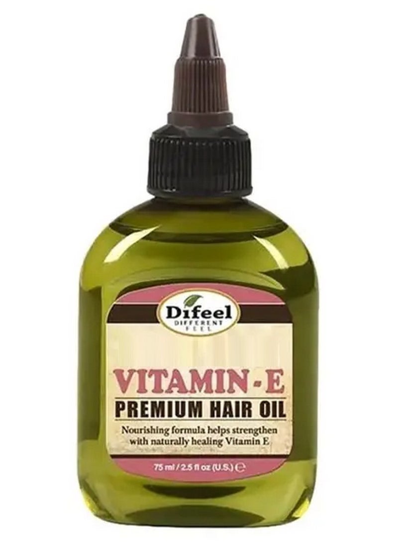 Difeel Premium Natural Hair Oil Vitamin E 75 ML