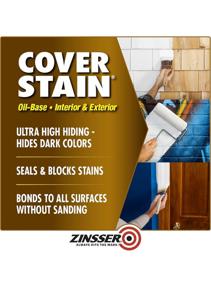 Zinsser High Hide Cover Stain Primer And Sealer White 946 ML
