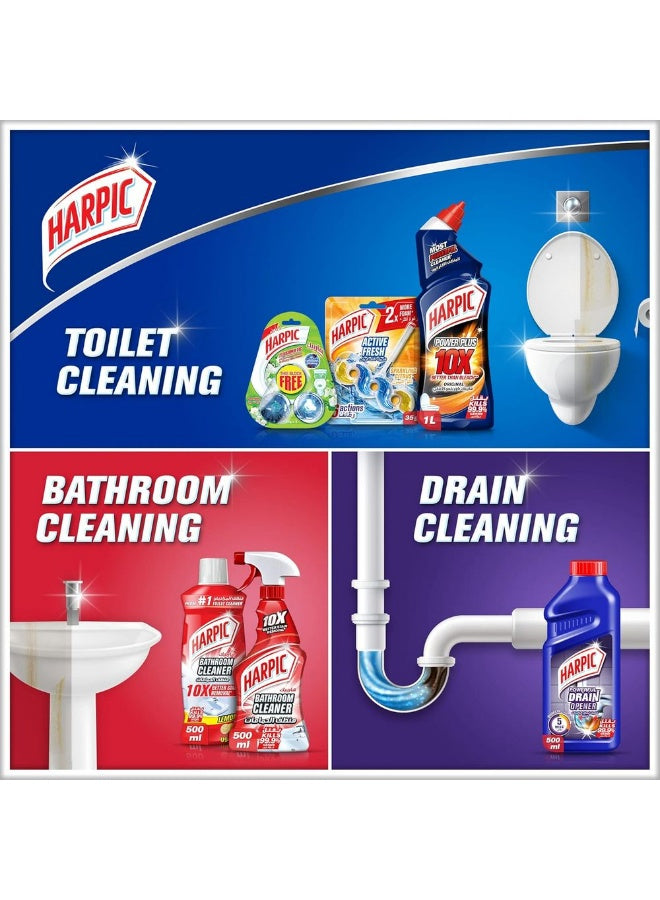 clogs caused, drain opener, drain opener gel, drains clean, floor drains, food residue, gel formula, grease soap, hair grease, harpic, opener gel, reach deep, soap scum, thick gel, tough clogs