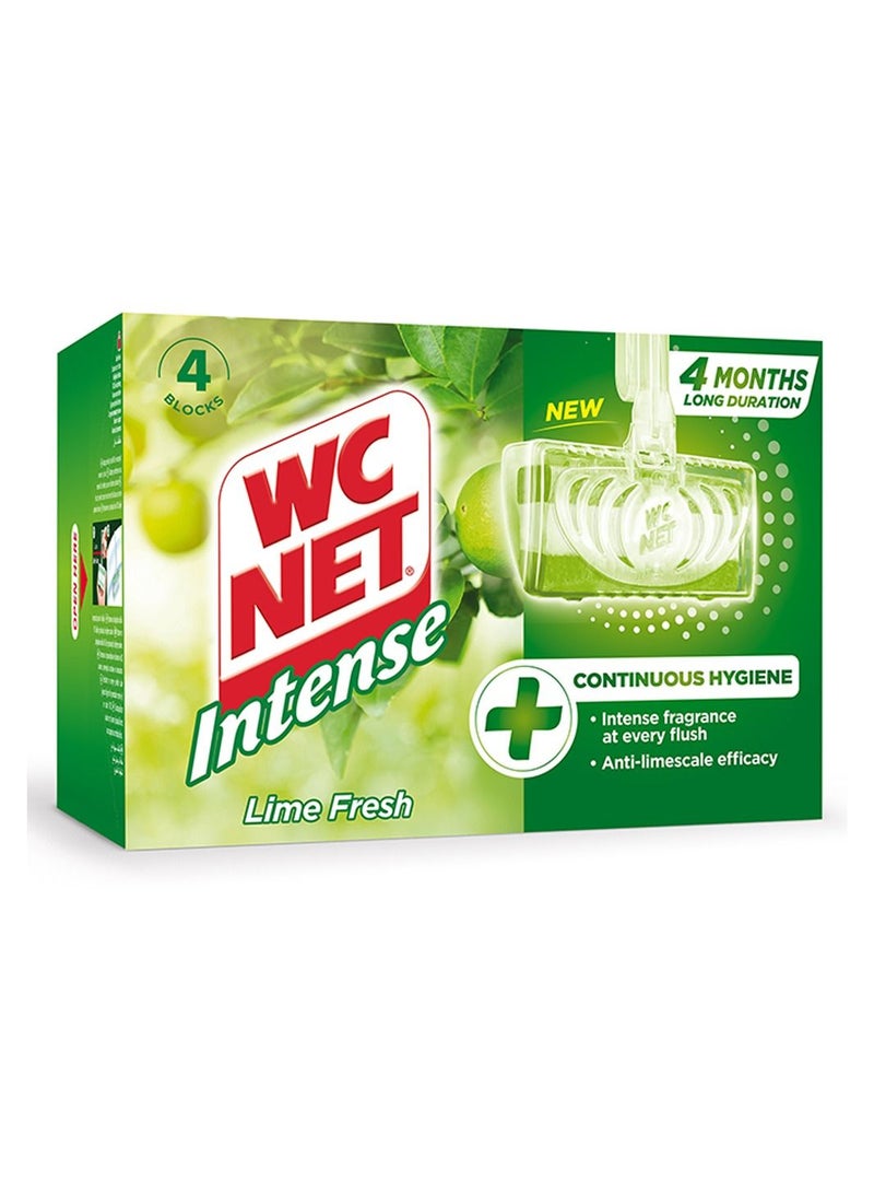 Wc Net Toilet Blocks Intense Lime Fresh - Premium Cleaner