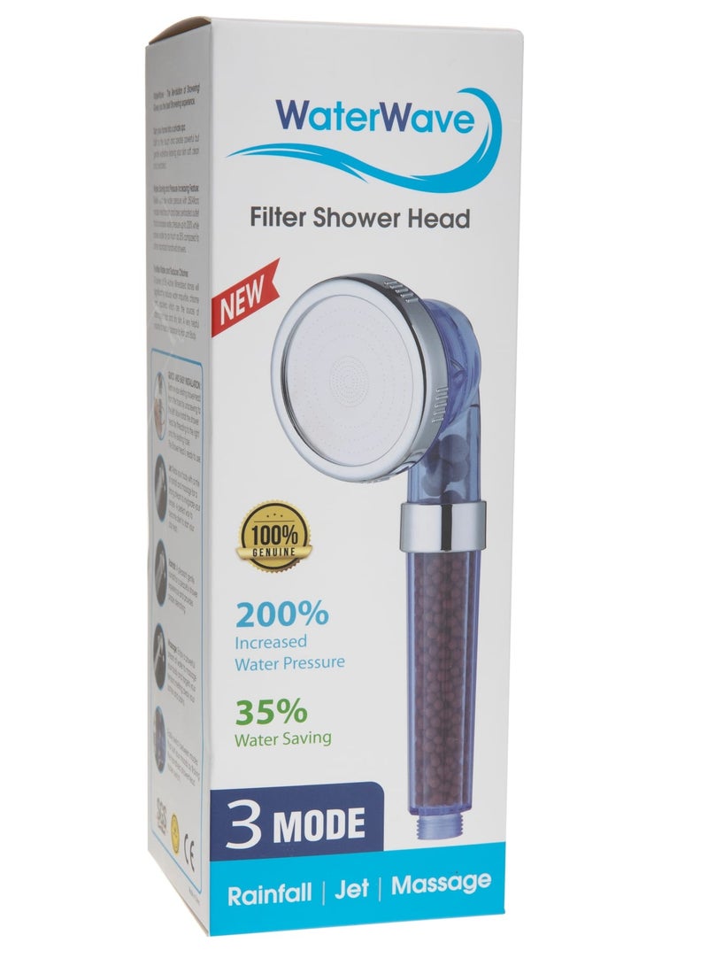 WaterWave Three Function Shower Head
