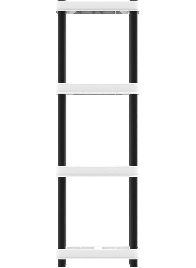 Cosmoplast 4-Tiers Shelving Storage Rack White