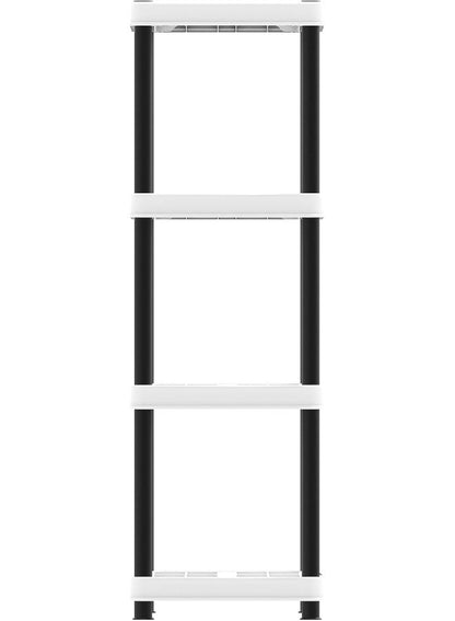 Cosmoplast 4-Tiers Shelving Storage Rack White