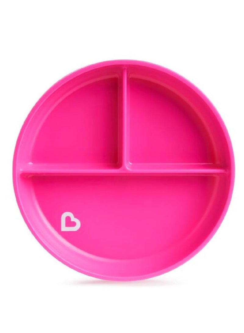 Munchkin Stay Put Suction Plate Pink