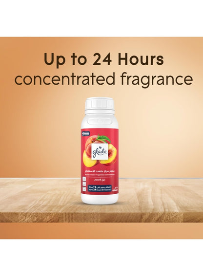 24-hour freshness, boost home, concentrate peach, concentrate peach scent, fragrance concentrate, fragrance concentrate peach, glade, multipurpose fragrance, multipurpose fragrance concentrate, peach aroma, peach scent, peach scent 24-hour, scent 24-hour,