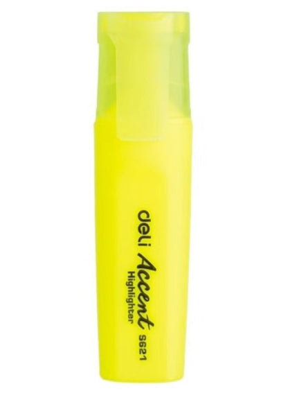 Deli Highlighter Yellow 4 Piece Set