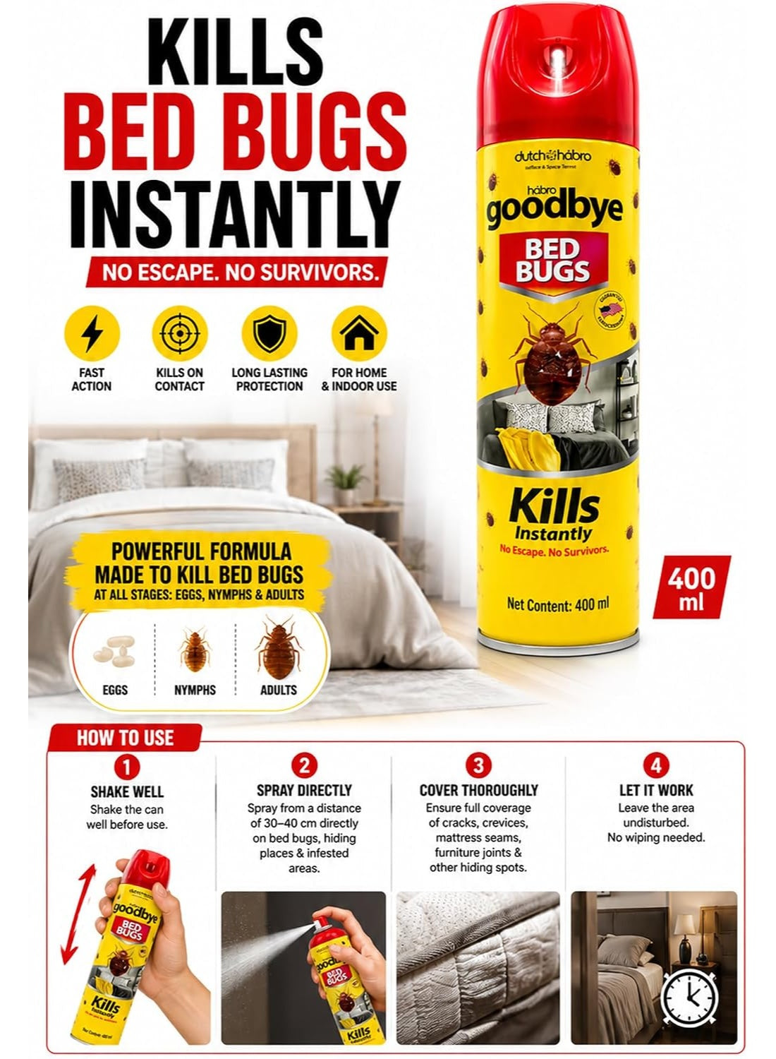 bed bug, bed bugs, bug eggs, bugs may, cool dry, dutch & habro, goodbye bed, goodbye bed bugs, habro goodbye, habro goodbye bed, home key, insects killer, insects killer spray, kill bed, killer spray