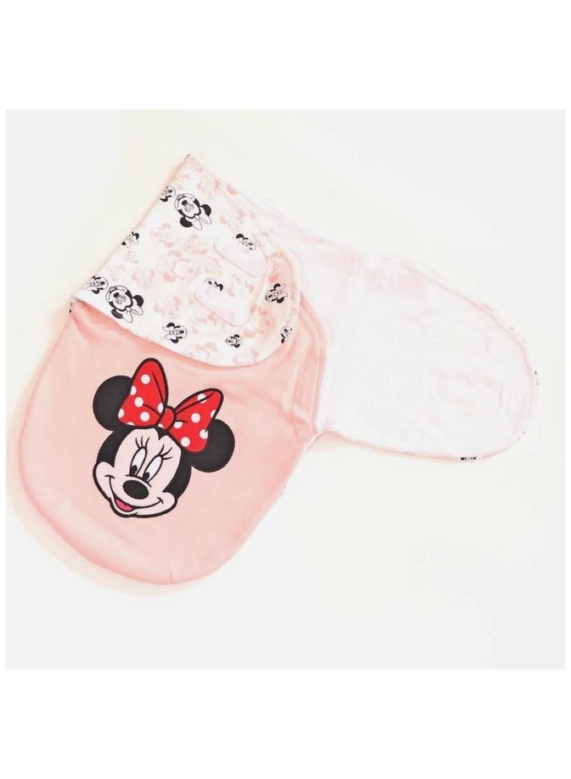 Disney Baby Swaddle White Pink - Premium Baby Bedding
