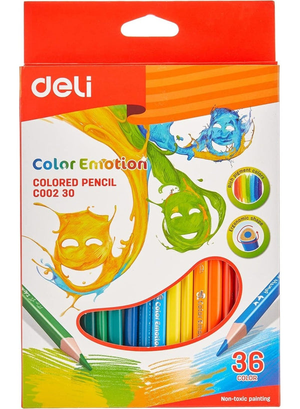 Deli Color Emotion Wooden Colored Pencils 36 Pieces
