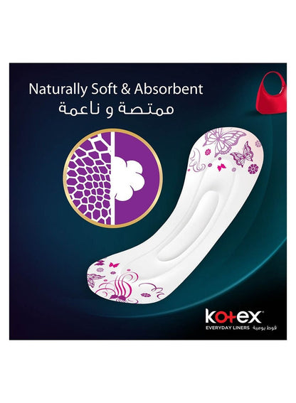 Kotex Antibacterial Pantyliners Long 44 Count