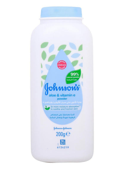 Johnson'S Baby Aloe & Vitamin E Powder 200G