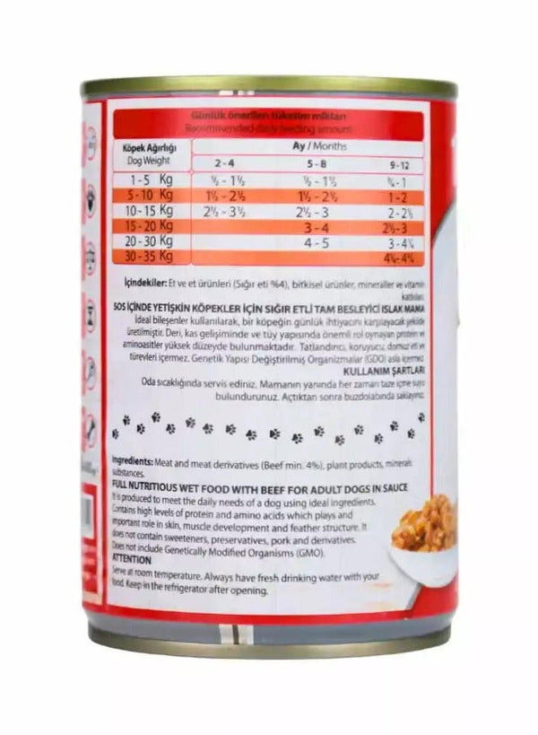 Energy Adult Dog Food With Beef In Gravy