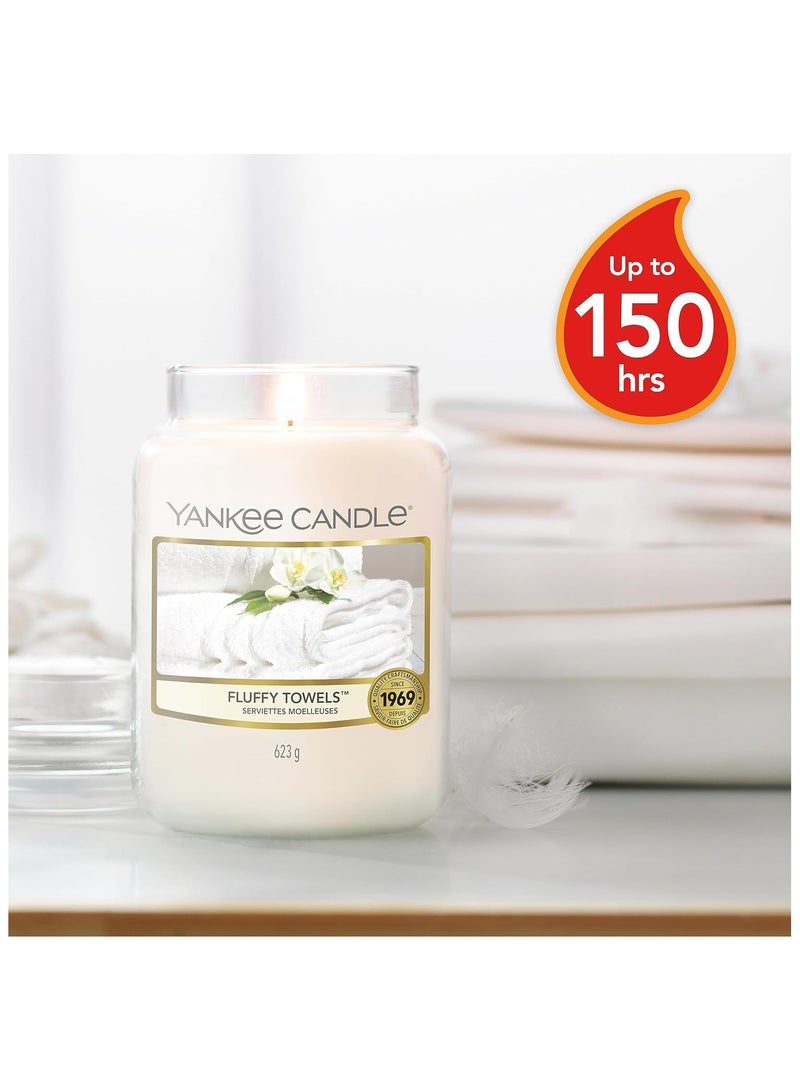 YANKEE CANDLE Fluffy Towels Candle Jar