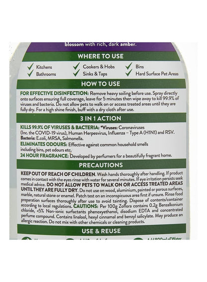 Zoflora Multipurpose Disinfectant Cleaner Midnight Blooms