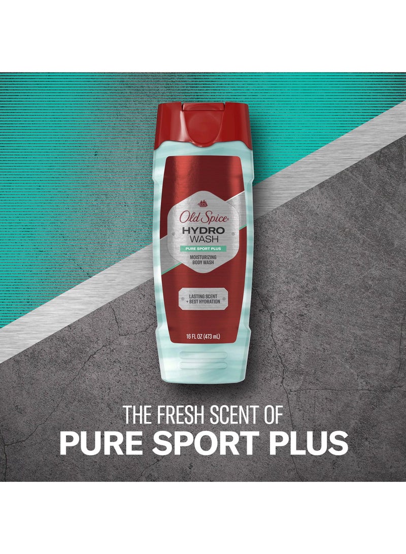 Old Spice Men's Hydro Body Wash Pure Sport Plus
