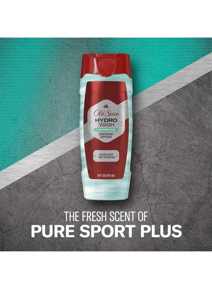 Old Spice Men's Hydro Body Wash Pure Sport Plus