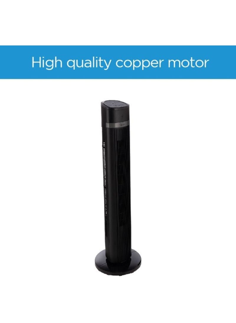 Midea Tower Fan with Remote Control - Black