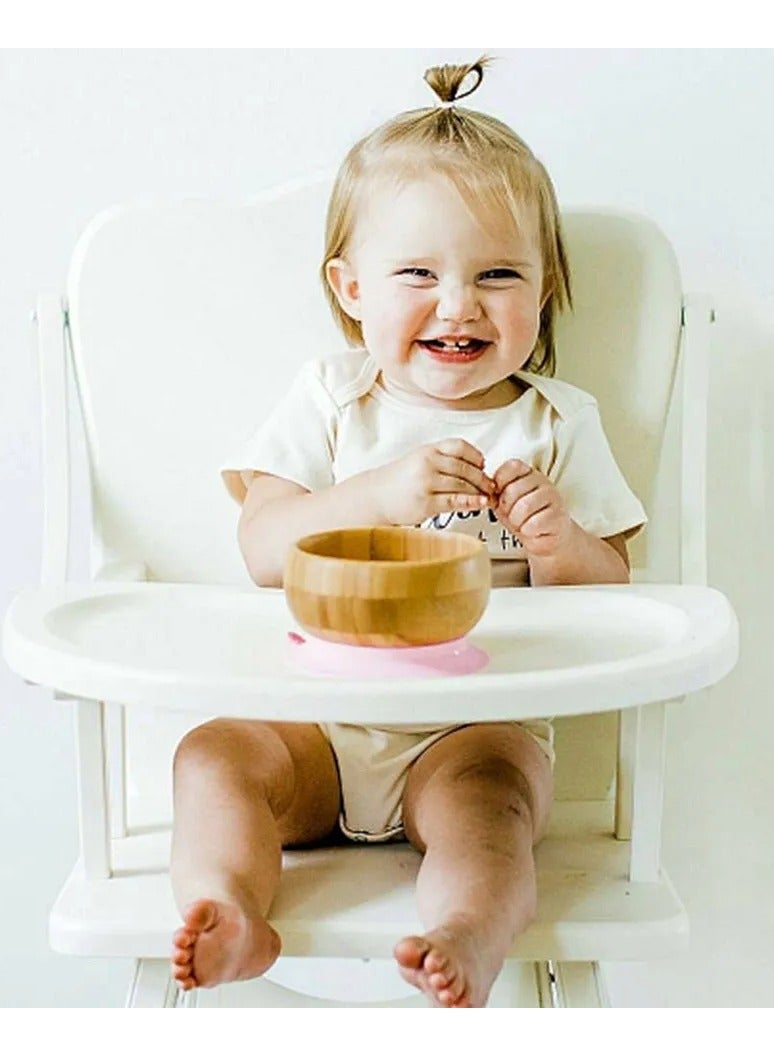 Avanchy Bamboo Suction Bowl + Spoon for Baby