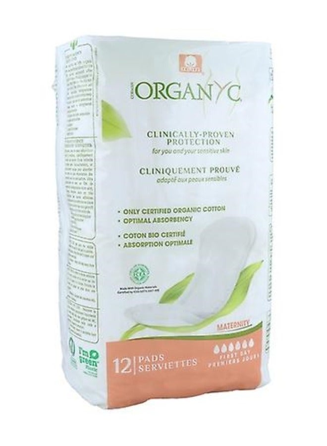 ORGANYC First Days Maternity Pads - 100% Cotton
